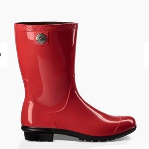 NWT UGG Red Sienna Rain Boot